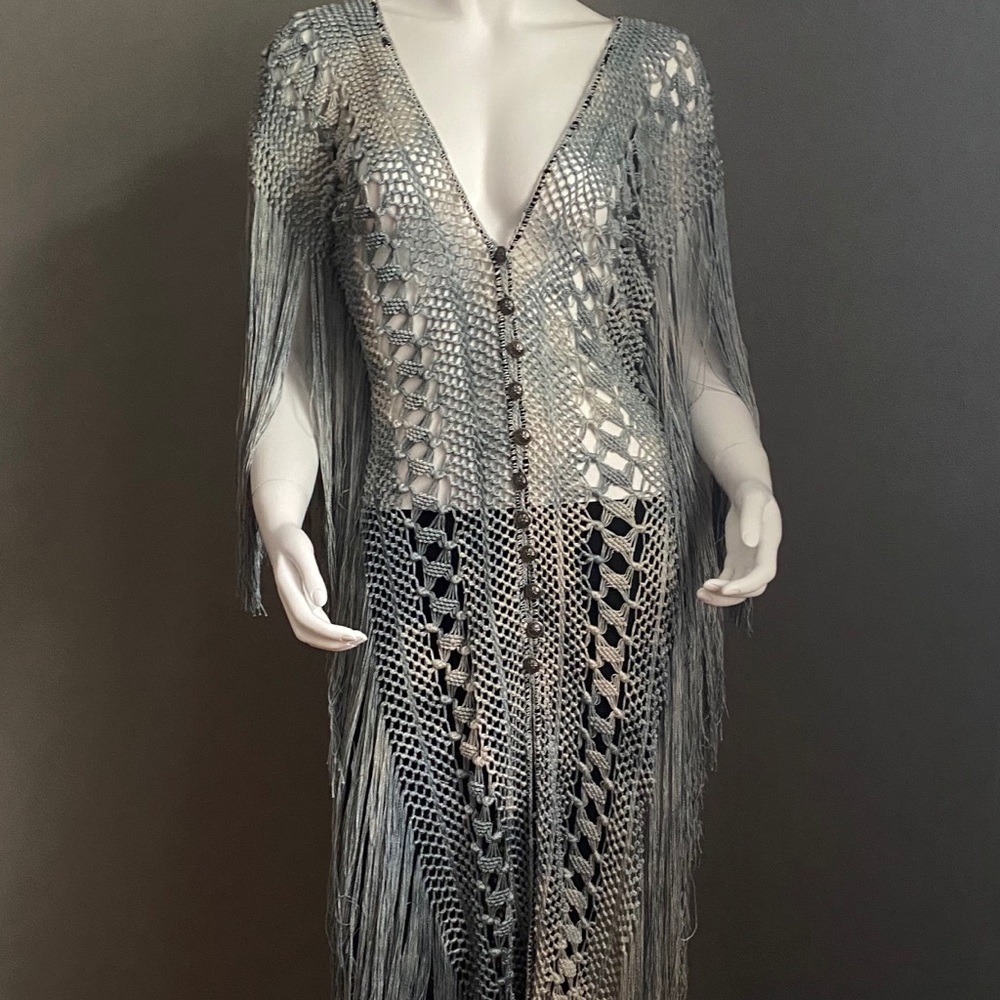 hand crocheted cardigan custom made - Picture 3 of 10